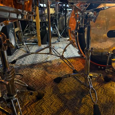 Ludwig Vistalite 9 pc BIG ZEP KIT Amber clear image 9