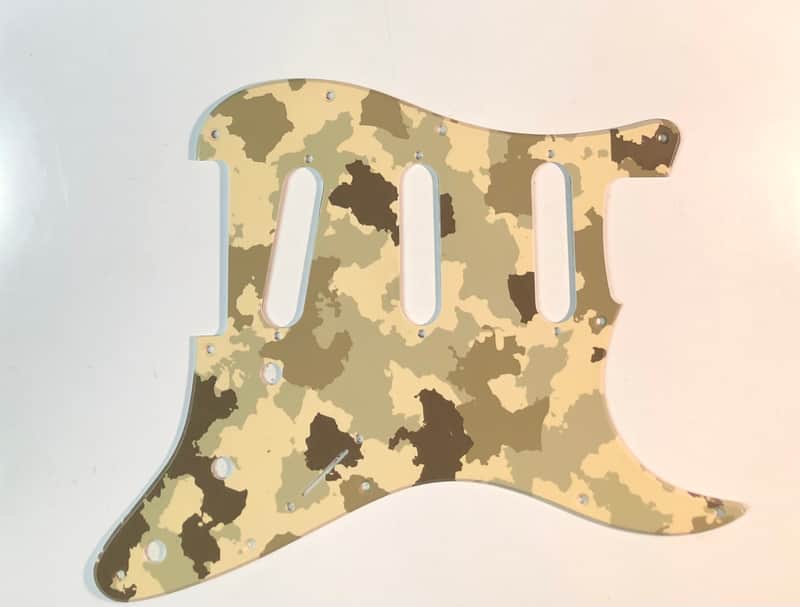 NOS Stratocaster Style Pickguard - Camouflage image 1