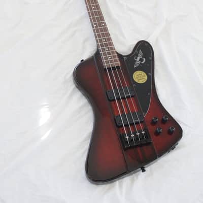 2009 Epiphone Thunderbird Pro IV 4 String Electric Bass Vintage Sunburst Finish + Original Hard Case image 2