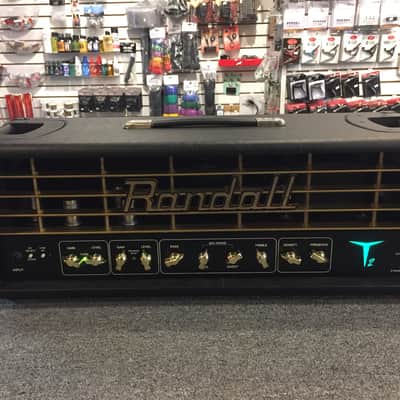 Randall T2H T2 100 watt Tube Preamp Guitar Amplifier Head Custom Gold Grill Finish and Knobs image 1
