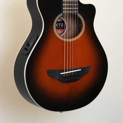 Yamaha APXT2-OVS 3/4 Size Acoustic Electric Guitar Old Violin Burst image 2