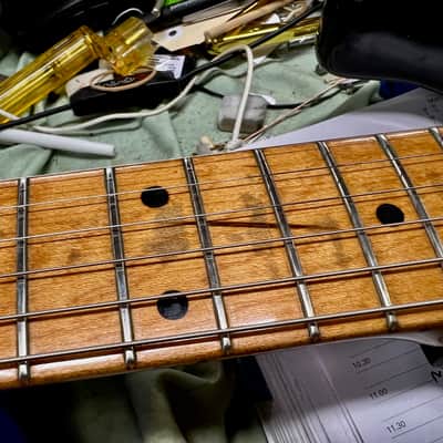 Fender Stratocaster with Old & Original Maple Neck 1959 - Sunburst Very Old Refin image 17