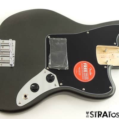 LOADED Fender Squier Affinity Jaguar BASS H BODY, Parts Charcoal Frost Metallic image 1