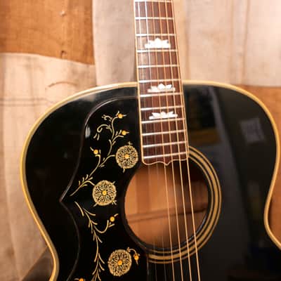 Gibson J-200 Lefty  1975 Black image 6
