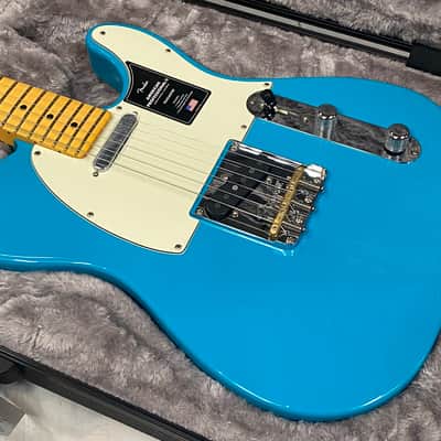 Fender American Professional II Telecaster B-STOCK MN Miami Blue Auth Dealer #698 image 8