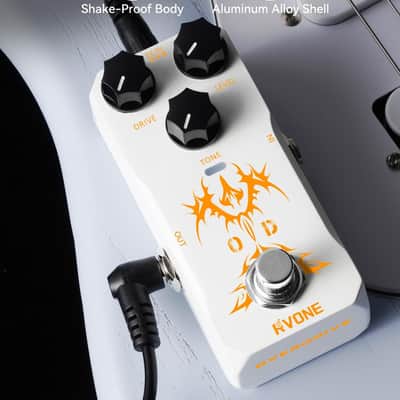 RVONE Overdrive Guitar Pedal, Tube Screamer Guitar Pedal, Guitar Effects Pedal for Electric Guitar, Analog Guitar Effects Pedal, True Bypass image 2