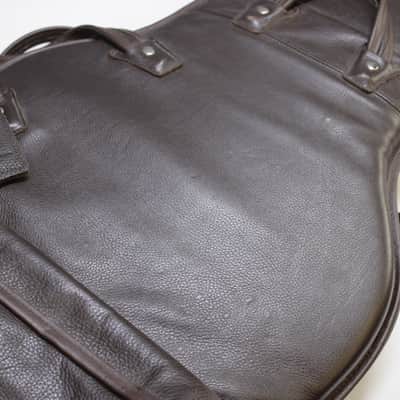 Levy's Premium Leather Bass Gigbag - Dark Brown **Amazing Quality** image 9