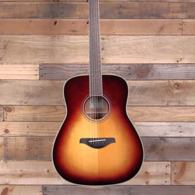 Yamaha FG-TA TransAcoustic Acoustic/Electric Guitar Brown Sunburst image 4