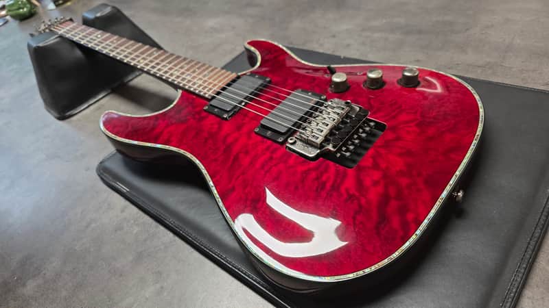 Schecter C-1 Hellraiser FR Floyd Rose AAA Quilt Top HH Super Strat 24 Fret C1 Pro Guitar image 1