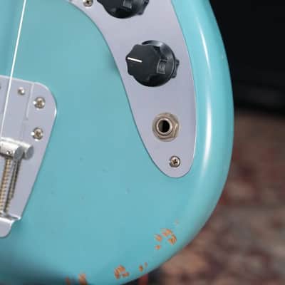 Fender JMJ Road Worn Mustang Bass - Faded Daphne Blue with Gig Bag image 13