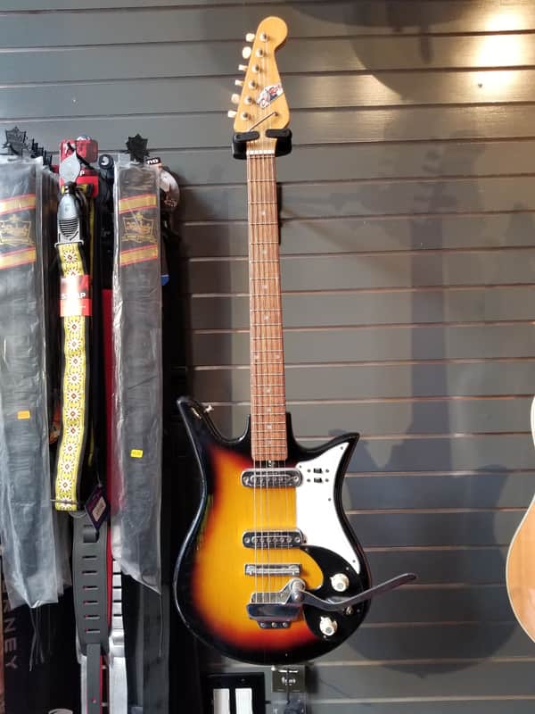 Teisco Del Rey K-ET-200 1960's Sunburst Vintage Electric Guitar w