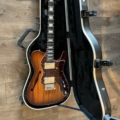 Warmoth (Fender) Telecaster Thinline Deluxe 2021 - Mahogany Gloss image 8