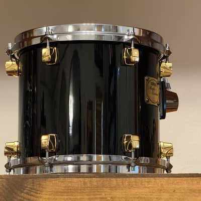 1990's Yamaha Maple Custom 10/12/13/16/22 Black Lacquer Drum Kit image 21