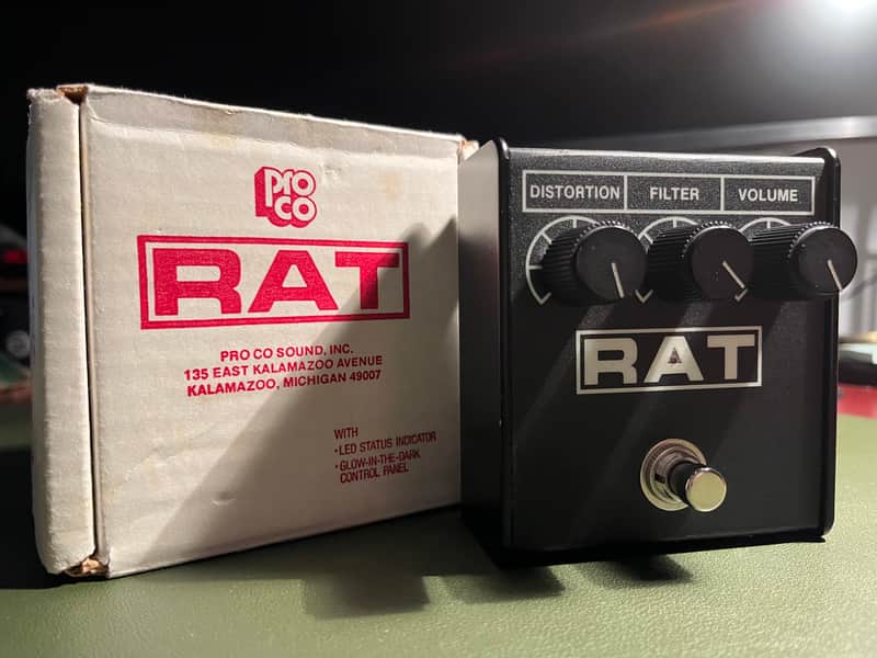 1992 ProCo - RAT 2 (LM308N chip) Flat Box | Reverb