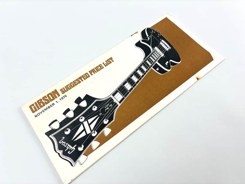 Gibson Suggested Price List – November 1, 1975 image 1