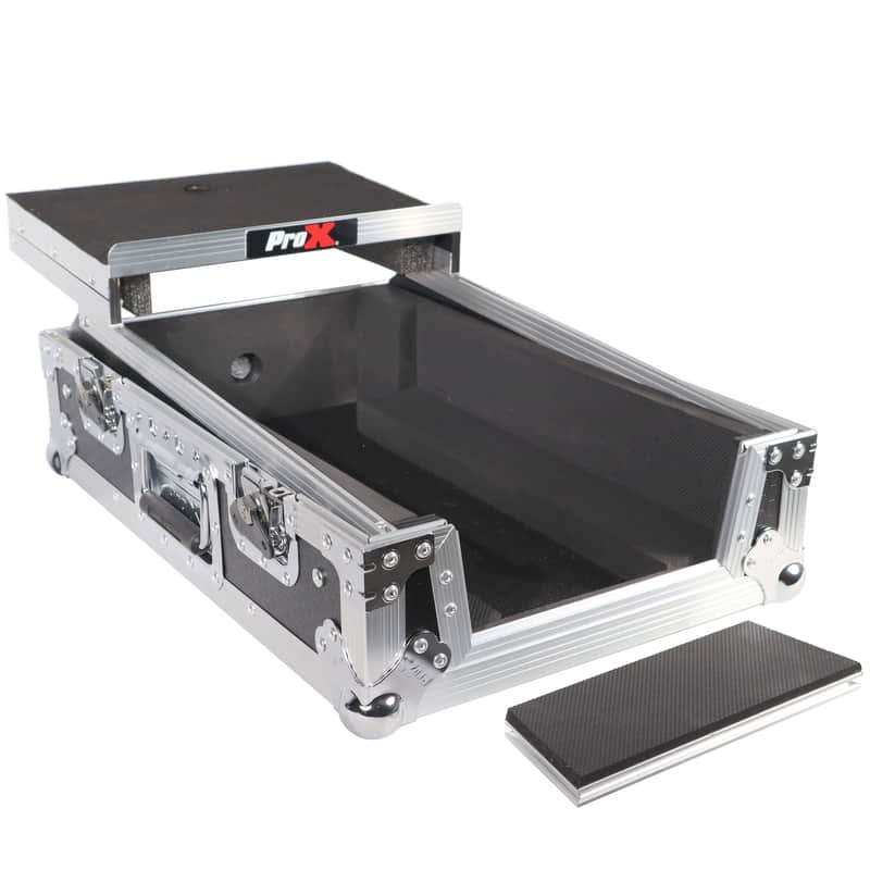 ProX ATA Road Case w/Laptop Shelf for Rane Seventy-Two 72 DJ Mixer Silver on Black image 1