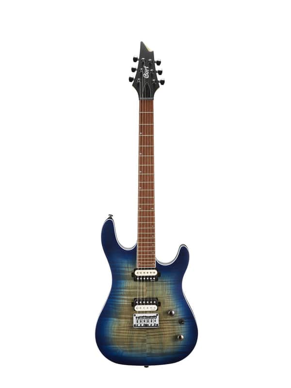 Cort KX300OPCB KX Series Electric Guitar Open Pore Cobalt Burst image 1