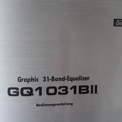 Yamaha GQ1031B2 31-Band Graphic Equaliser Operating Manual English/French/German image 6