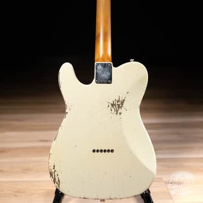 Shabat Lion Special Alder Humbucker Guitar w/ Ebony & Reverse Headstock – Cream image 8