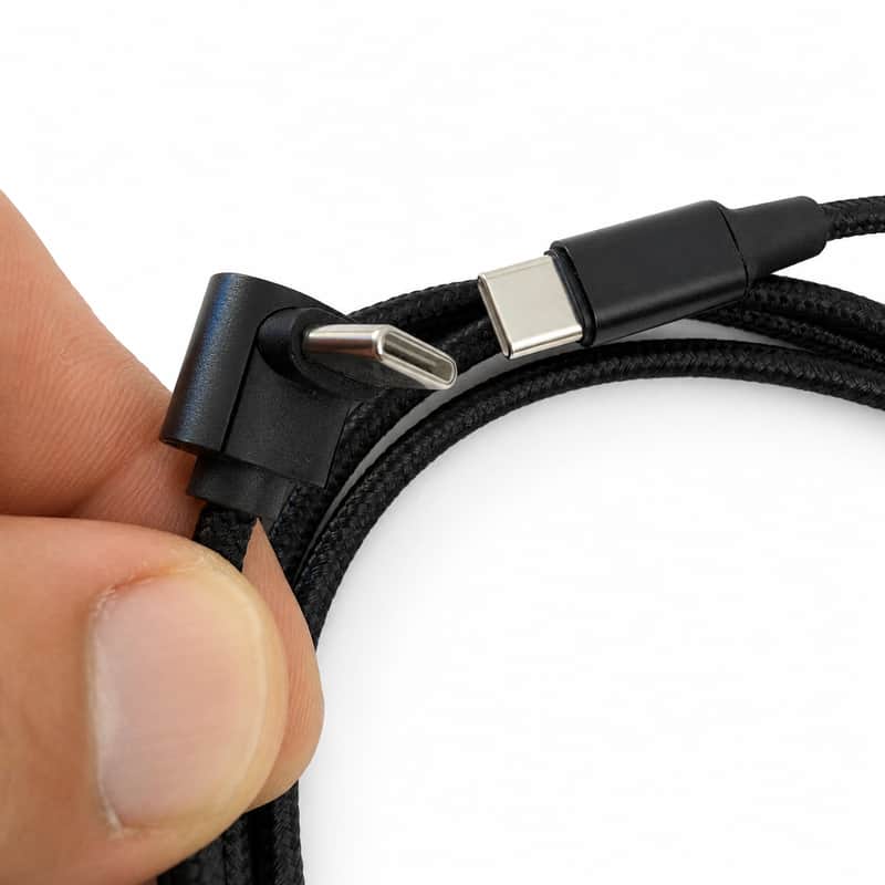 6.5FT Right Angle USB C Cable imagen 1