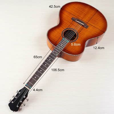 42 Inch Acoustic Guitar, Laminated Spruce Top Body, Mahogany Neck image 3