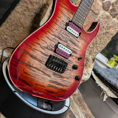 Schecter USA Custom Shop Sunset 24 6 w/HSC and BKP Unity Pickup Upgrade image 5