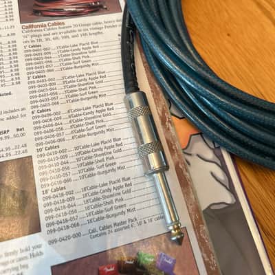 Fender Vintage 18’ California Cable - Lake Placid Blue - 099-0418-002 - Mid-90’s - Discontinued image 6