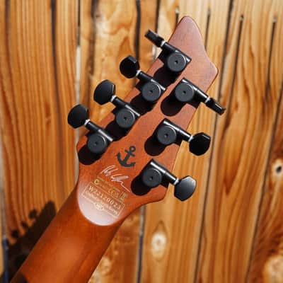 Schecter DIAMOND SERIES C-7 Rob Scallon - Satin Dark Roast Left Handed 7-String Electric Guitar image 9