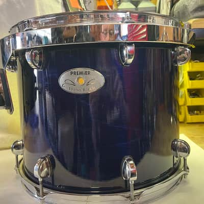 Premier Artist Birch 90s/2000s - Blue Lacquer UK built 14X11 rack tom/floor tom Nice! image 1