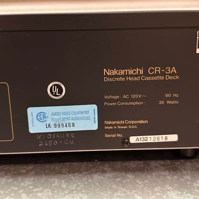 Mint Nakamichi CR-3A 3-head cassette deck w/ Original Accessories & Box | Tested, Fully Functional image 16