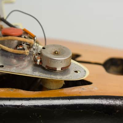 Fender  Stratocaster Owned and extensively used by Elliott Sharp Solid Body Electric Guitar (1964), ser. #L33715, black tolex hard shell case. image 23