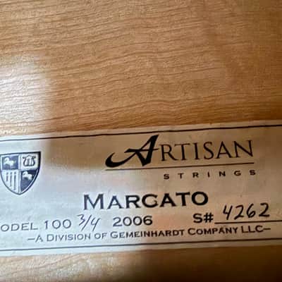 Artisan Strings Marcato Model 100 3/4 Cello 2006 (Serial #4262) w/ Gig Bag image 2