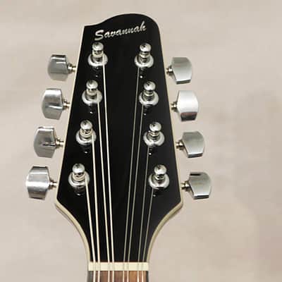 Savannah SA-110 Oval Hole Acoustic A Style Mandolin Natural image 5