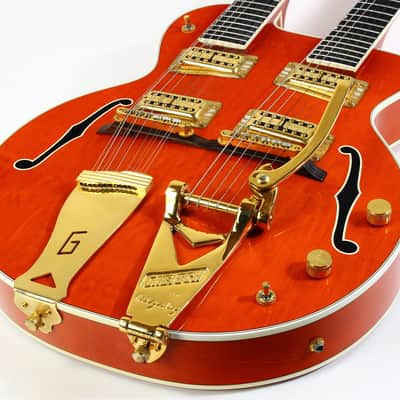 Gretsch G6120-6/12 Chet Atkins Nashville Double Neck Guitar MIJ Made In Japan Orange Rare! c 1997 image 18