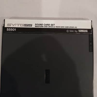 Yamaha Sax 1 Voice and Waveform Card Set In Case for SY / TG 55 Synths image 3