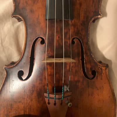 Violin Antonio Stradivarius label German violin 1800s Brown image 7
