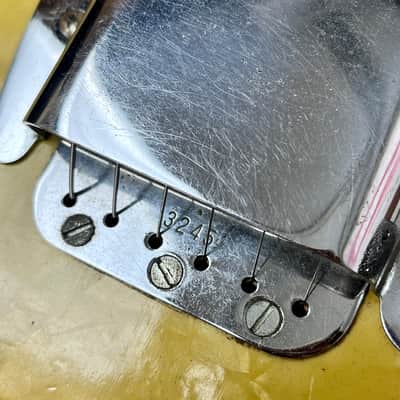1953 Fender Champion Lap Steel Guitar 1950's -Yellow Pearloid w/ Original Case image 17