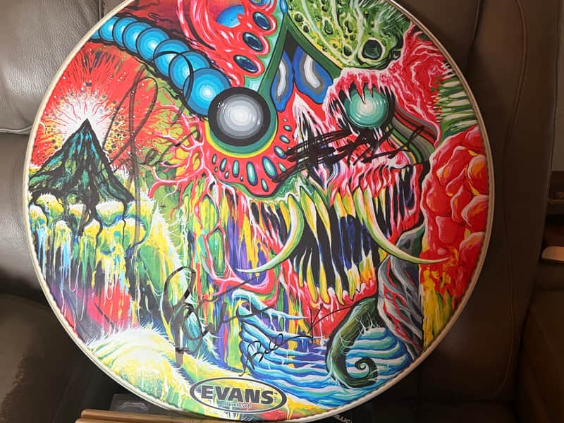 Mastodon STAGE USED Kick Drumhead Once More 'Round the Sun Tour Hard Rock Hotel Vegas MX2945 image 1