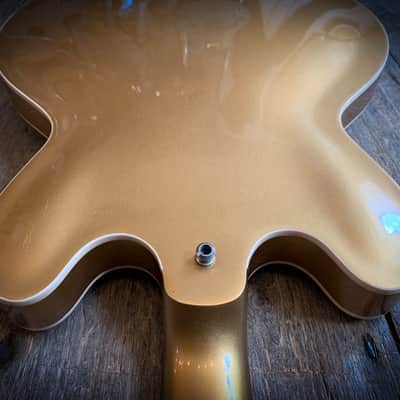2013 Limited Edition Gibson ES-335 Dot in Gold finish with hard shell case image 9