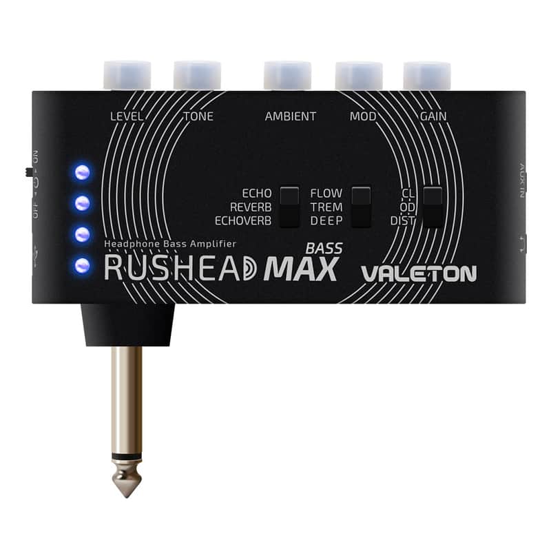 Valeton Rushead Max Bass USB Chargable Portable Pocket Bass Headphone Amp Carry-On Bedroom Plug-In,price include the import duty for US buyer image 1