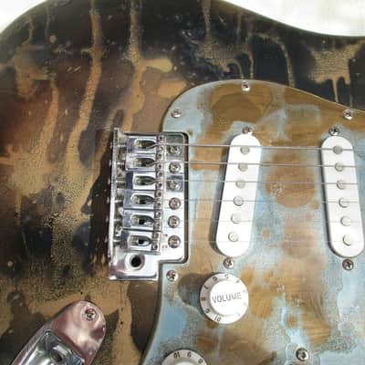 Custom stratocaster unique Right handed electric guitar 2021 image 8