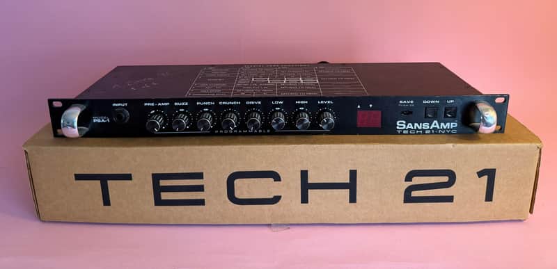 RARE 1 Of 1 Tech21 SansAmp PSA-1 1995 Black Signed image 1