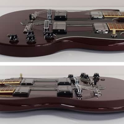 1992 Gibson EDS-1275 Double Neck SG Cherry Red with Original Hardshell Case image 4