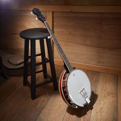 5-String Banjo - Full Size with Closed Back, Mahogany Resonator, and Geared 5th Tuner image 7