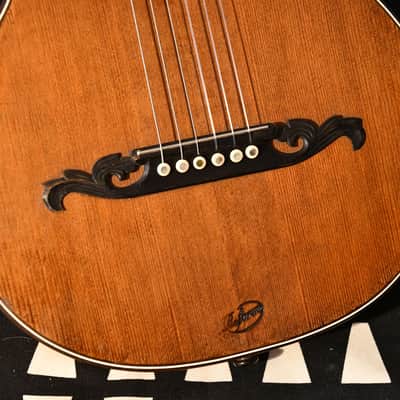 ✴️ Video Included - Double-top 1920s Antique Pre-war German Romantic Guitar, Hand-carved Rosette – Great Condition and Outstanding Sound image 6