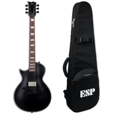 ESP LTD EC-201 LH Left-Handed Electric Guitar Black Satin + ESP Gig Bag B-Stock image 1