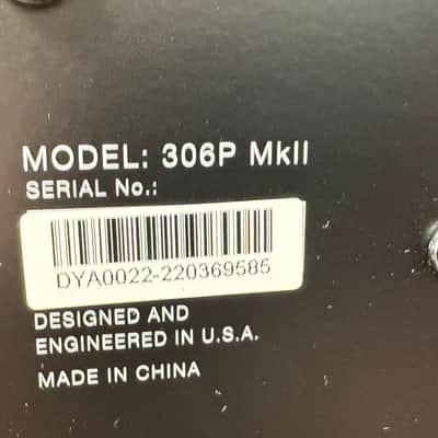 JBL 3 Series 306P MKII 6.5" Studio Monitors (PAIR) - 2020s - Black image 9
