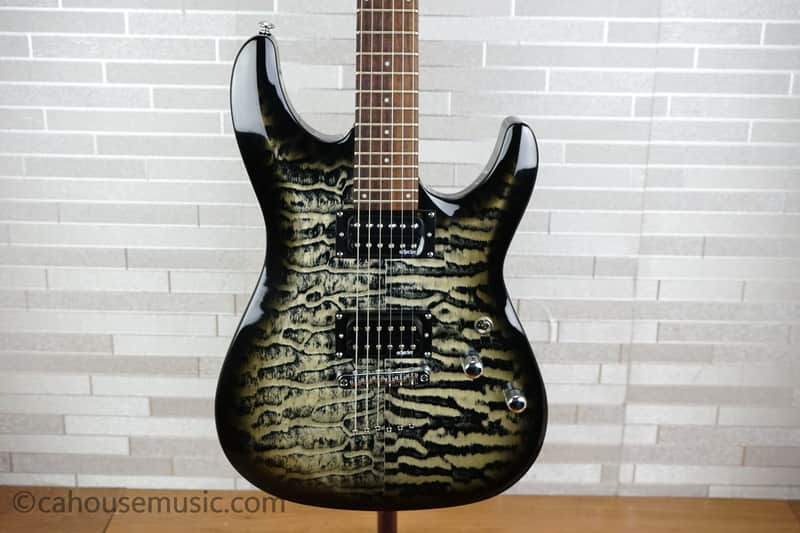 Schecter C-6 Plus - Charcoal Burst image 1