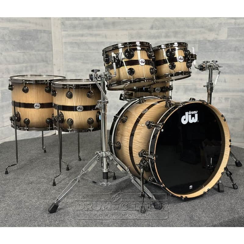 DW Collectors VLT 333 Maple 6pc Drum Set Sycamore Ziricote image 1