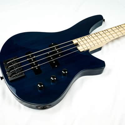 Swisher Rumble Handcrafted 4 String Bass 2024 - Indigo image 1